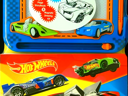 Hot Wheels Storybook & Magnetic Drawing Kit Online Hot Sale