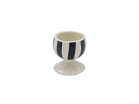 Black Stripes Egg Cup Online now