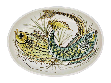 Small Yellow Aldo Fish Oval Platter Discount