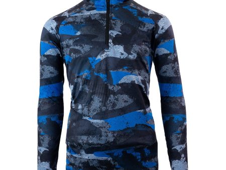 Spyder Boys  Limitless Camo Zip T-Neck Top Hot on Sale