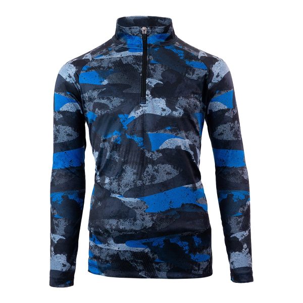 Spyder Boys  Limitless Camo Zip T-Neck Top Hot on Sale