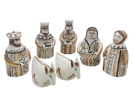 Brown Nativity Set (7 Piece) Hot on Sale