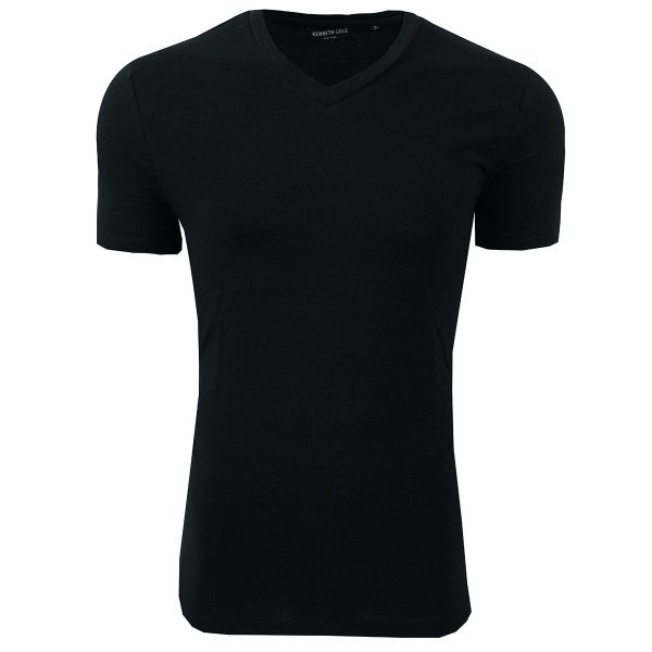 Kenneth Cole New York Men s Cotton Spandex V-Neck T-Shirt Sale