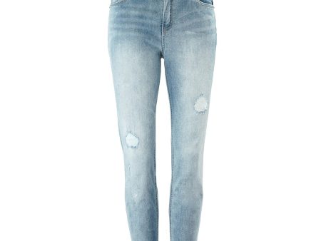 Kenneth Cole New York Women s Jess Skinny Distressed Jeans Online Sale