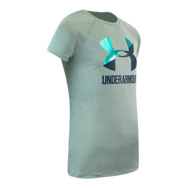 Under Armour Girl s Two Tone Big Logo S S T-Shirt For Sale