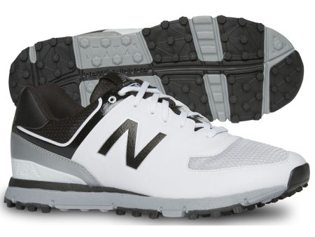 New Balance Men s Spikeless Breathable Golf Shoes White Black 8 XW Discount