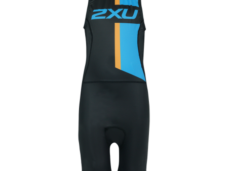 2XU Kids Active Youth Tri Suit Black Blue 8 Online