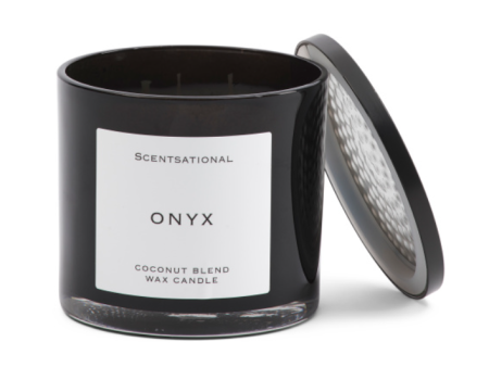 SCENTSATIONAL 26oz Onyx Candle – Sweet Lemon, Patchouli & Oak Moss For Discount