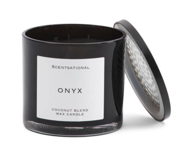 SCENTSATIONAL 26oz Onyx Candle – Sweet Lemon, Patchouli & Oak Moss For Discount