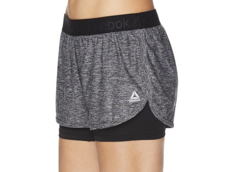 Reebok Women s Cardio Running Shorts w  built in Compression For Discount