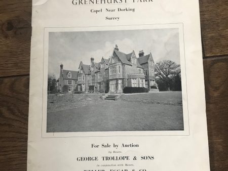 Grenehurst Park, Capel, Surrey 1964 Sales Particulars Online