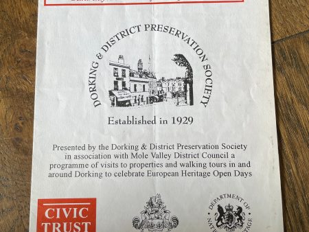 Heritage Open Days Leaflet 1996 Sale