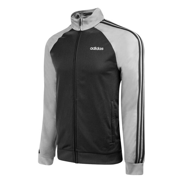 adidas Men s Essentials 3-Stripes Color Blocked Tricot Track Jacket For Discount