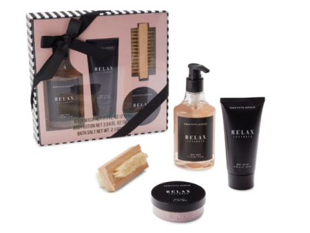 Saks Fifth Avenue Relax 4-Piece Lavender Wellness Gift Set Fashion