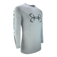 Under Armour Men s Heatgear Graphic Hook Big Logo L S Shirt Fashion