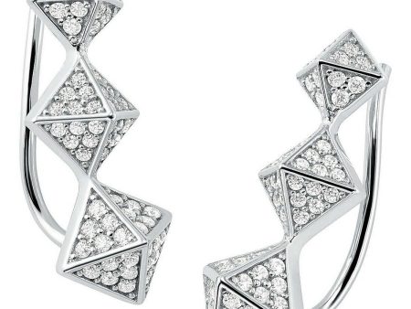 Ladies  Earrings Michael Kors PYRAMID Sterling silver 925 Discount