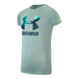 Under Armour Girl s Two Tone Big Logo S S T-Shirt For Sale