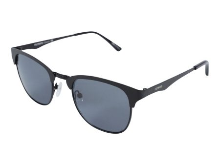 Filtrate Gaston Polarized Sunglasses Black Metal Grey Hot on Sale