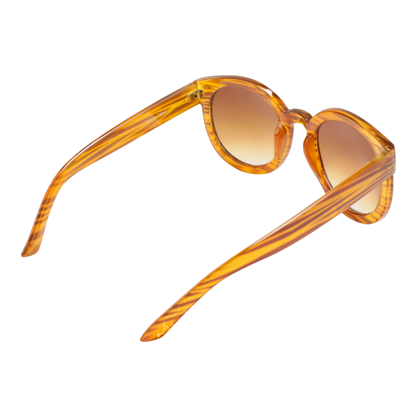 Round Fashion Sunglasses Burnt Orange Tan Online now