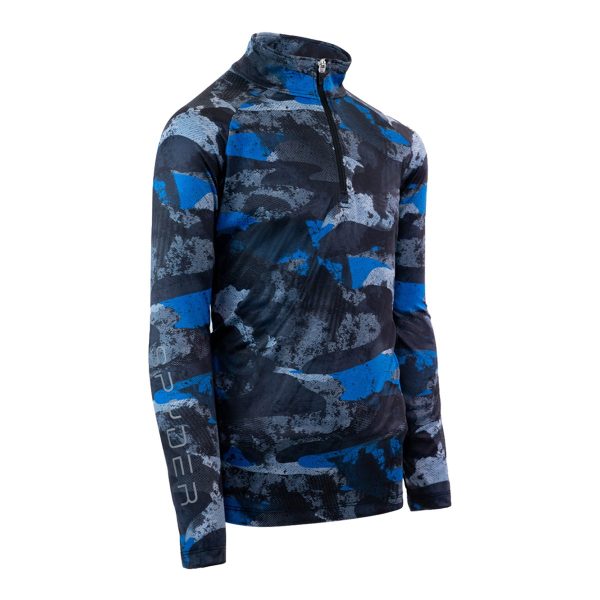 Spyder Boys  Limitless Camo Zip T-Neck Top Hot on Sale