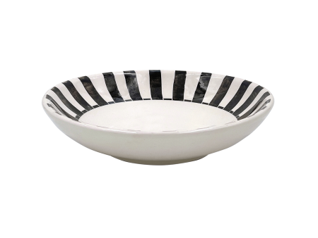 Black Stripes Pasta Bowl Discount