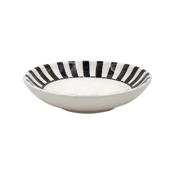 Black Stripes Pasta Bowl Discount