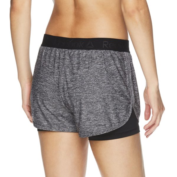 Reebok Women s Cardio Running Shorts w  built in Compression For Discount