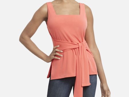 Kenneth Cole New York Women s Tie Front Knit Tank Top Supply