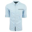 Kenneth Cole Reaction Men s Solid Roll Up L S Shirt Discount