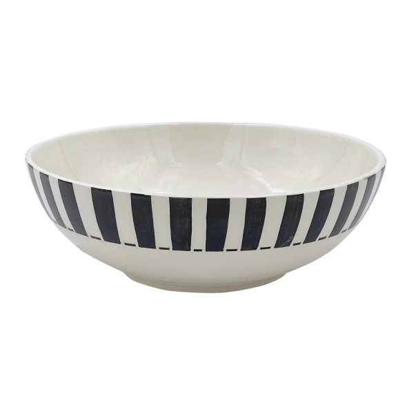 Large Black Stripes Bowl Supply