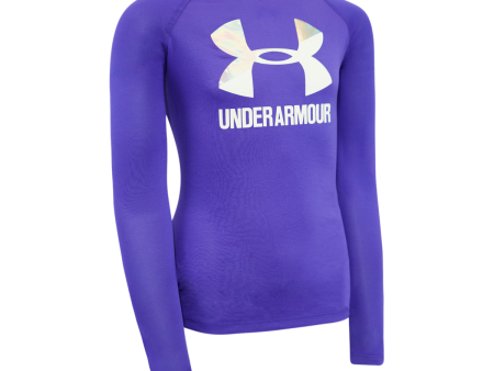 Under Armour Girl s Two Tone Big Logo L S T-Shirt Supply