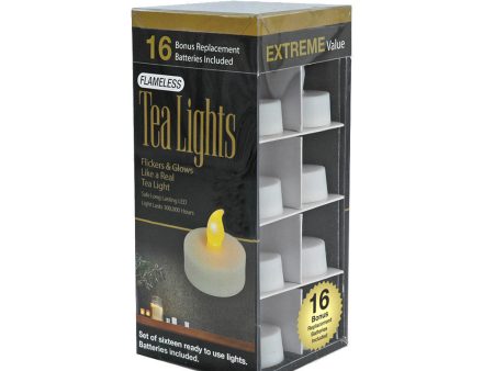 Flameless LED Tea Lights (16) Fashion