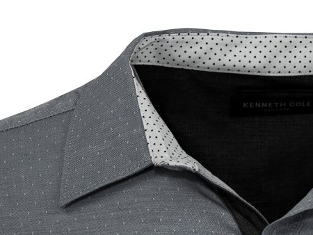 Kenneth Cole New York Men s Dobby Dot L S Shirt Hot on Sale