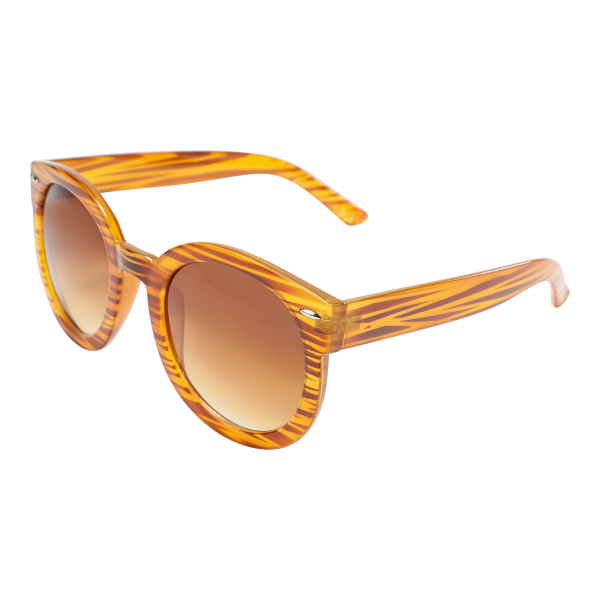 Round Fashion Sunglasses Burnt Orange Tan Online now