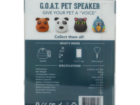 G.O.A.T. Bluetooth Pet Speaker Online Sale