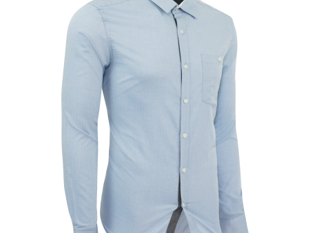 Kenneth Cole New York Men s Textured Dobby L S Shirt Online Hot Sale