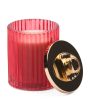 ENCHANTE 10oz Ribbed Jar Cowboy Hat Candle - Amber Rouge Online now