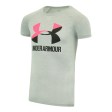 Under Armour Girl s Two Tone Big Logo S S T-Shirt For Sale