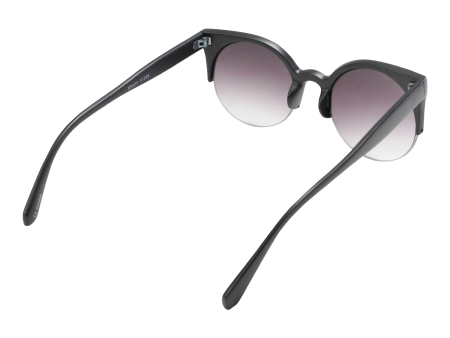 Round Cat Eye Sunglasses Black Supply