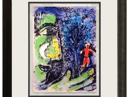 Profile and Red Child by Marc Chagall For Cheap