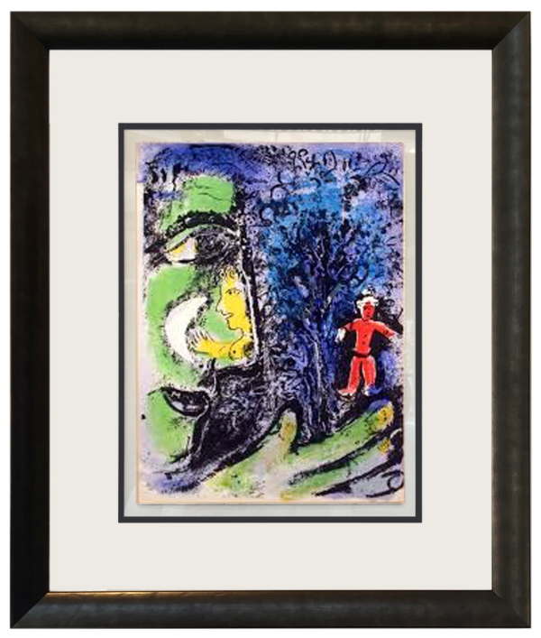 Profile and Red Child by Marc Chagall For Cheap