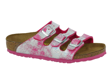 Birkenstock Kids  Florida Birko-Flor Sandals Stardust Pink 27 N Online