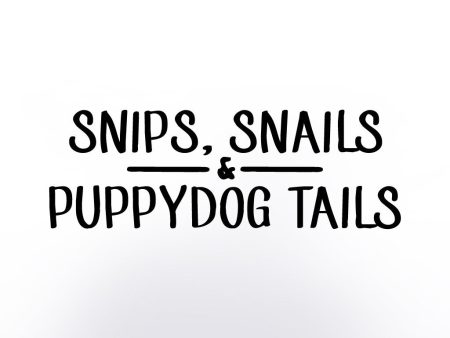 Snips Snails & Puppydog Tails Discount