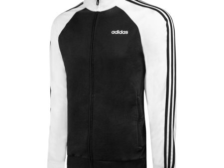 adidas Men s Essentials 3-Stripes Color Blocked Tricot Track Jacket For Discount