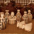 Brown Nativity Set (7 Piece) Hot on Sale