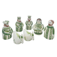 Green Nativity Set (7 Piece) Sale