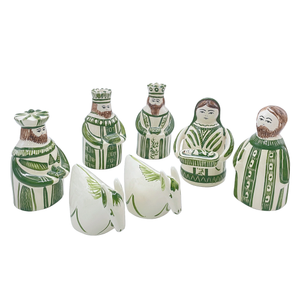 Green Nativity Set (7 Piece) Sale