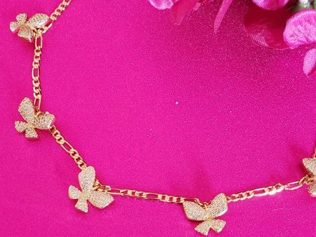 Butterfly Choker Chain Cheap