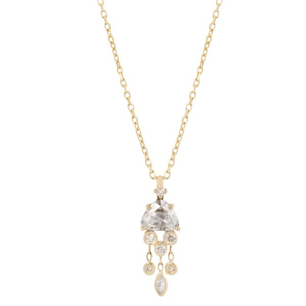 White Diamond Jellyfish Necklace Online now