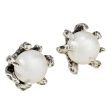 White Pearl Claw Studs For Cheap